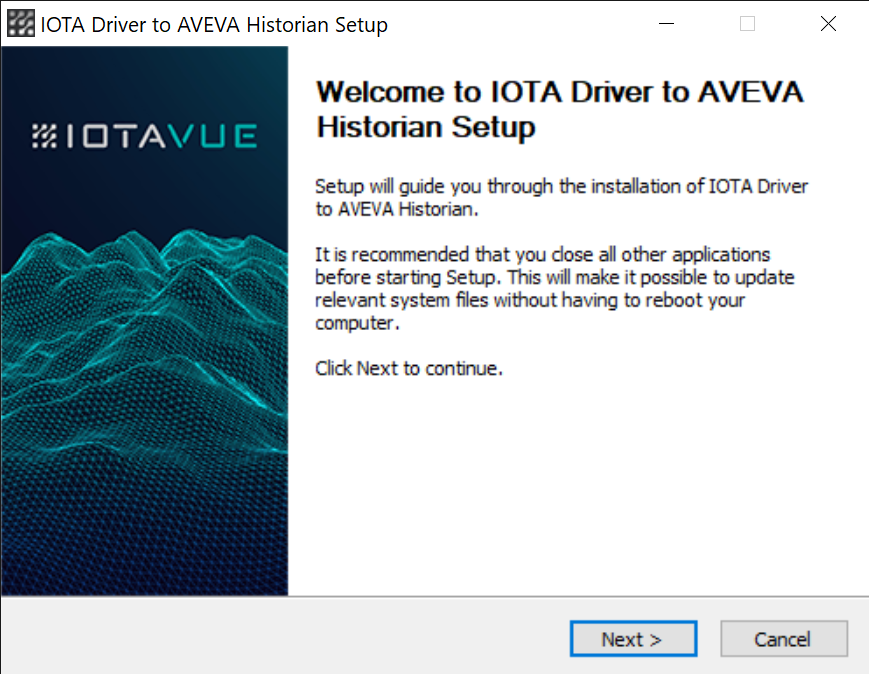 Installer Welcome Screen